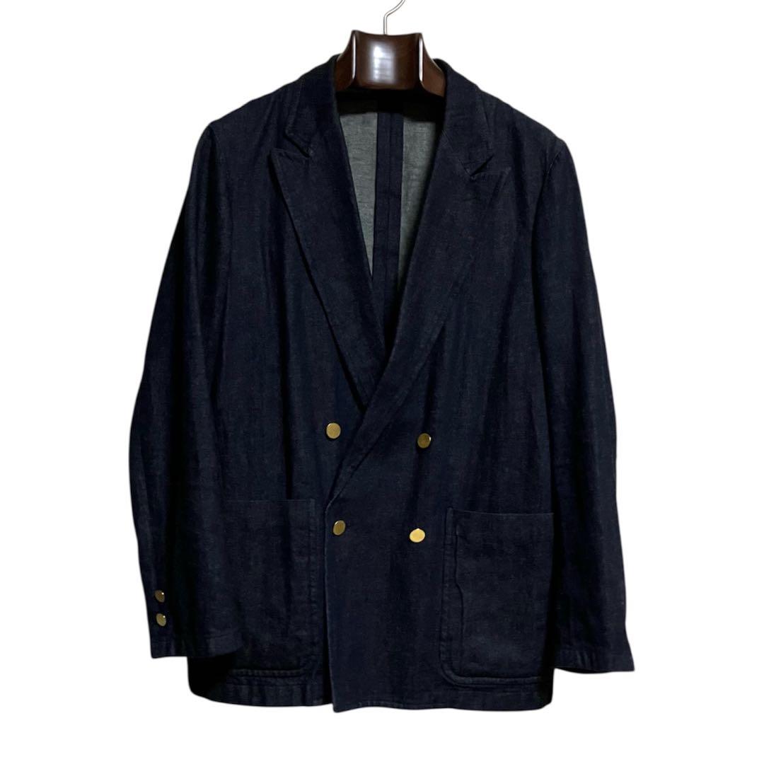 あ*き様 ユナイテッドアローズ デニム ダブルジャケット ブレザー 金ボタン