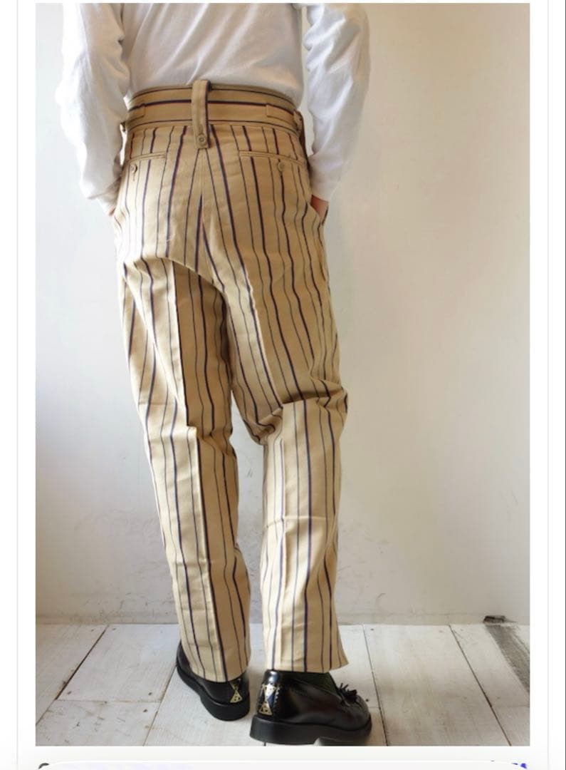 パンツ NEAT BELTLESS PANTS Cotton/Linen M