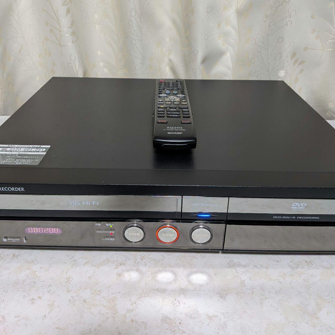 シャープAQUOSビデオ一体型HDD／DVDレコーダー【DV-ACV52】動作品