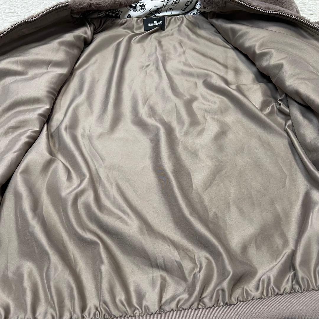 マリークワント ビジュー デイジー ファー ビッグパーカー ブルゾン レディース