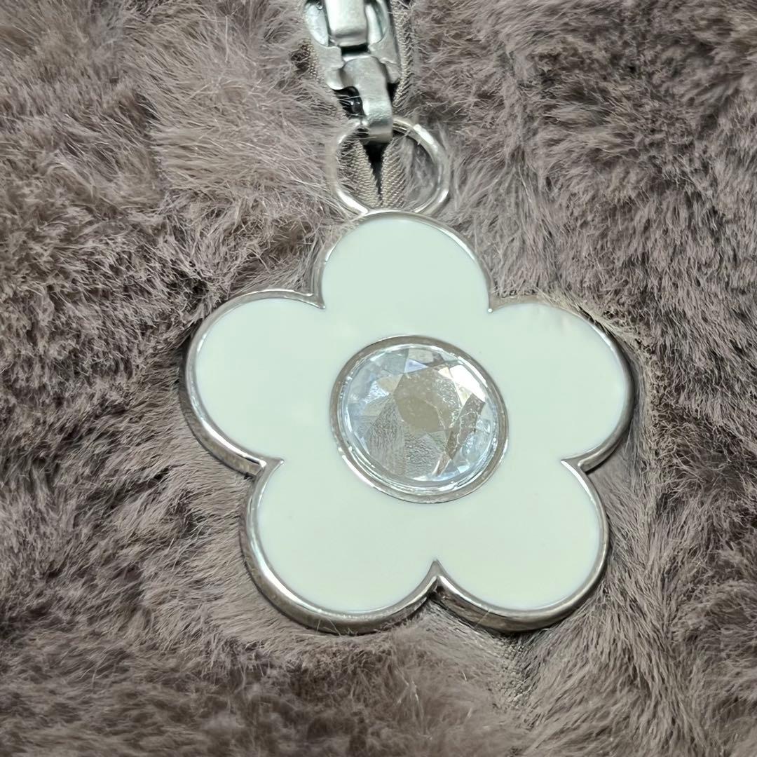 マリークワント ビジュー デイジー ファー ビッグパーカー ブルゾン レディース