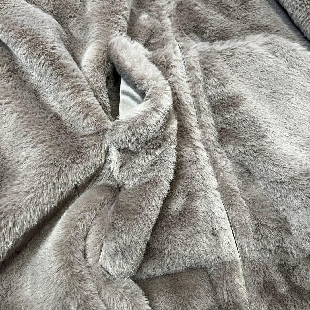 マリークワント ビジュー デイジー ファー ビッグパーカー ブルゾン レディース