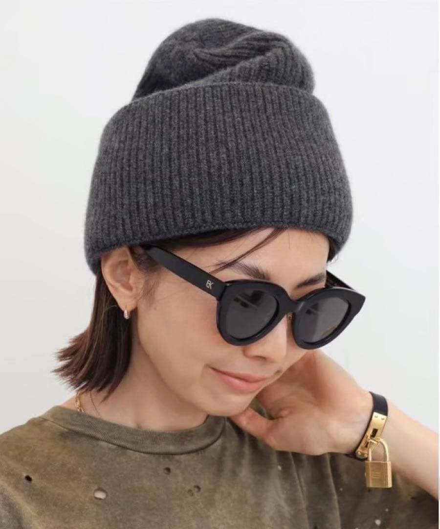 限定値下げ❣️新品L'Appartement 【LANEUS】BEANIEグレー