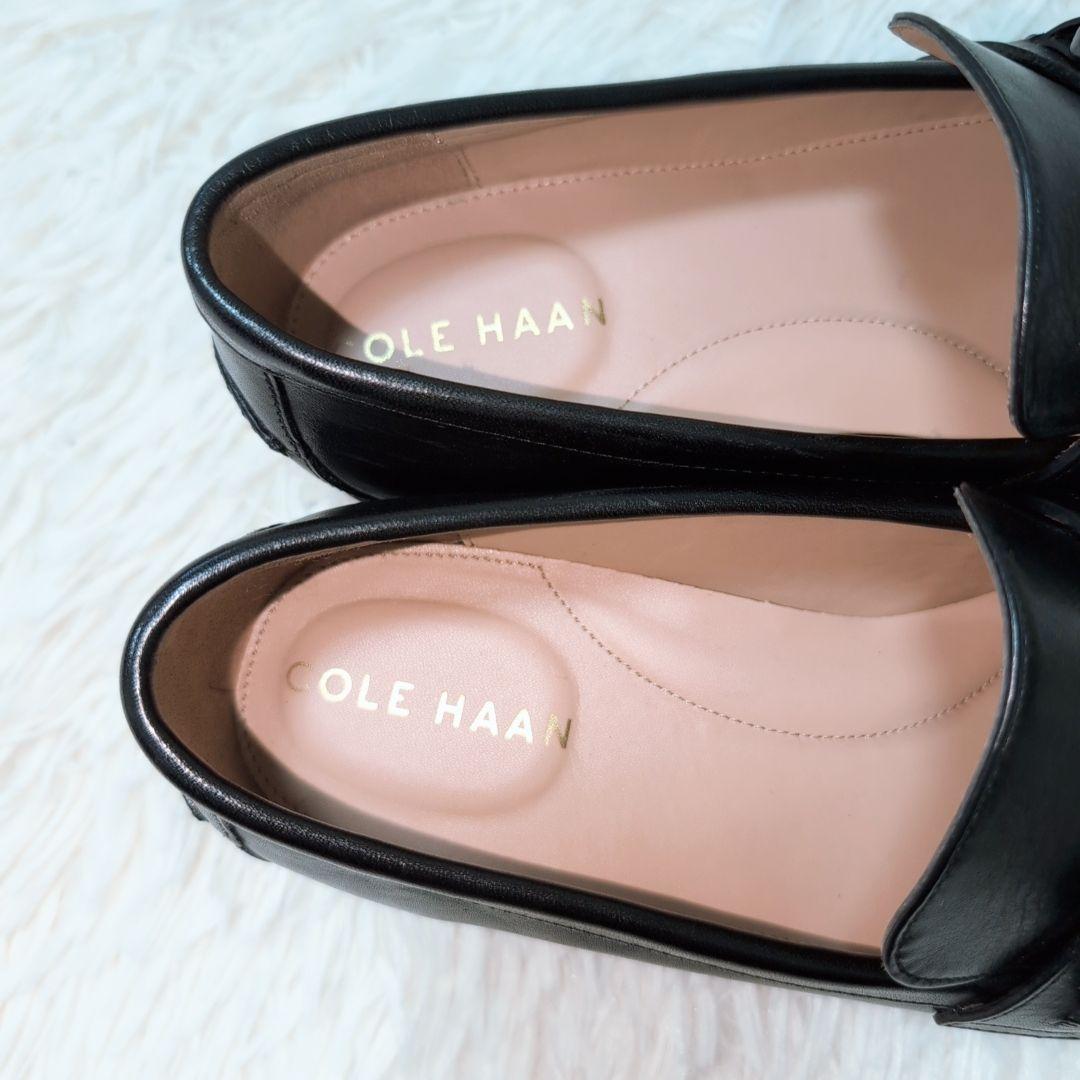 【極美品】コールハーン スタッシ チェーン ローファー ブラック 23.5cm