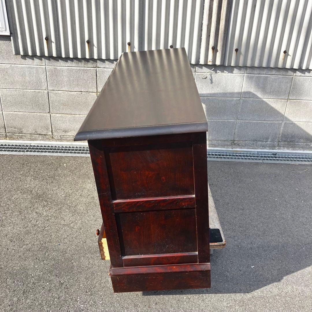 北海道民芸家具 木製サイドボード ブラウン