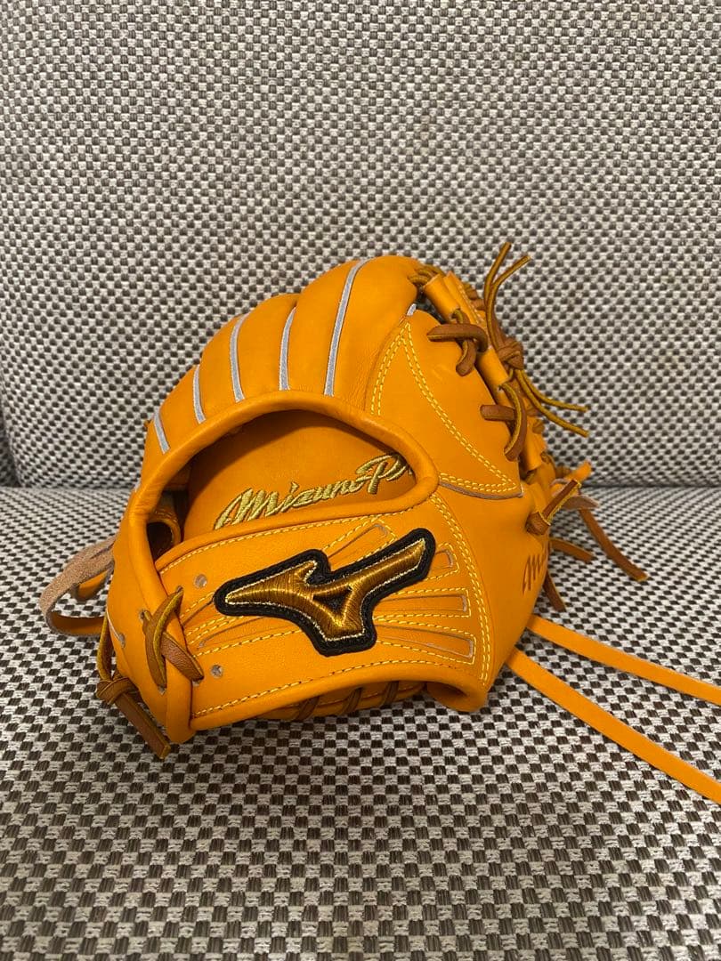 Mizuno Pro 硬式グローブ オレンジ