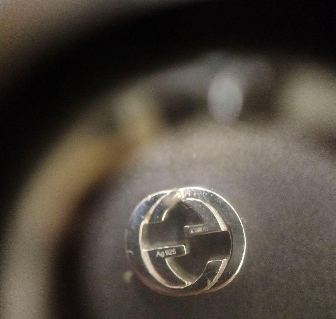 ゆ*ず様 GUCCI グッチ シルバー インターロッキングG ピアス 925刻印