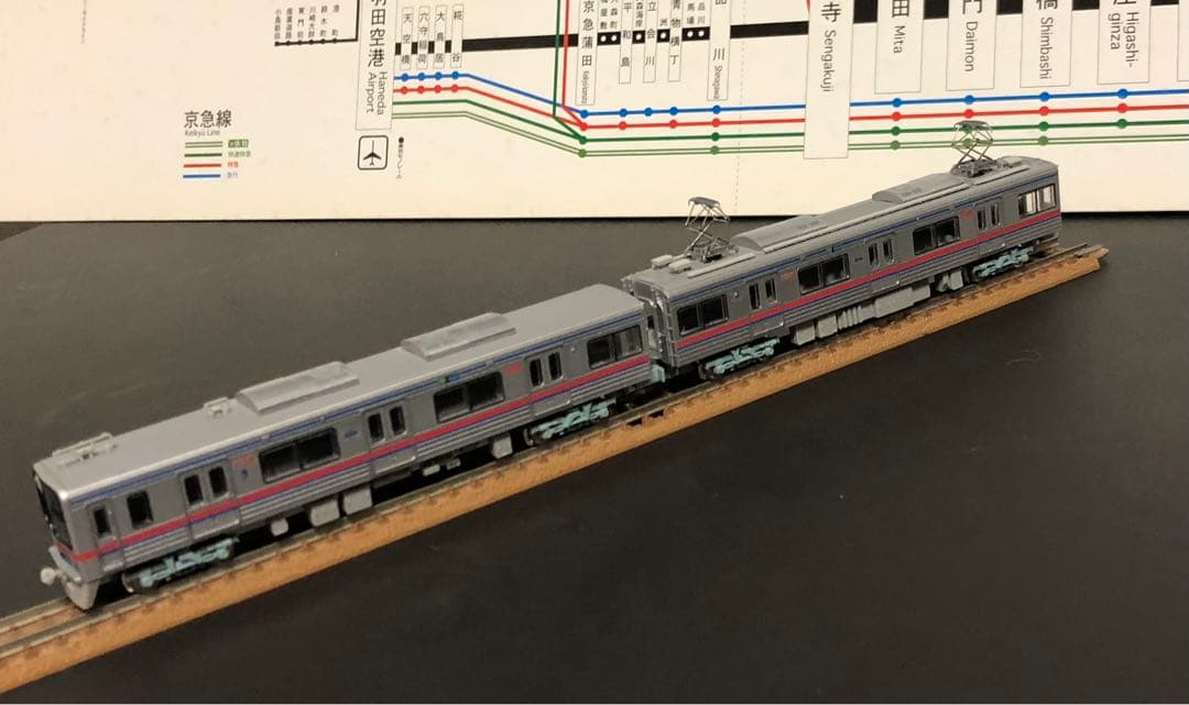 管理番号1593 京成3700形Nゲージ塗装済キット 素人組立品4両