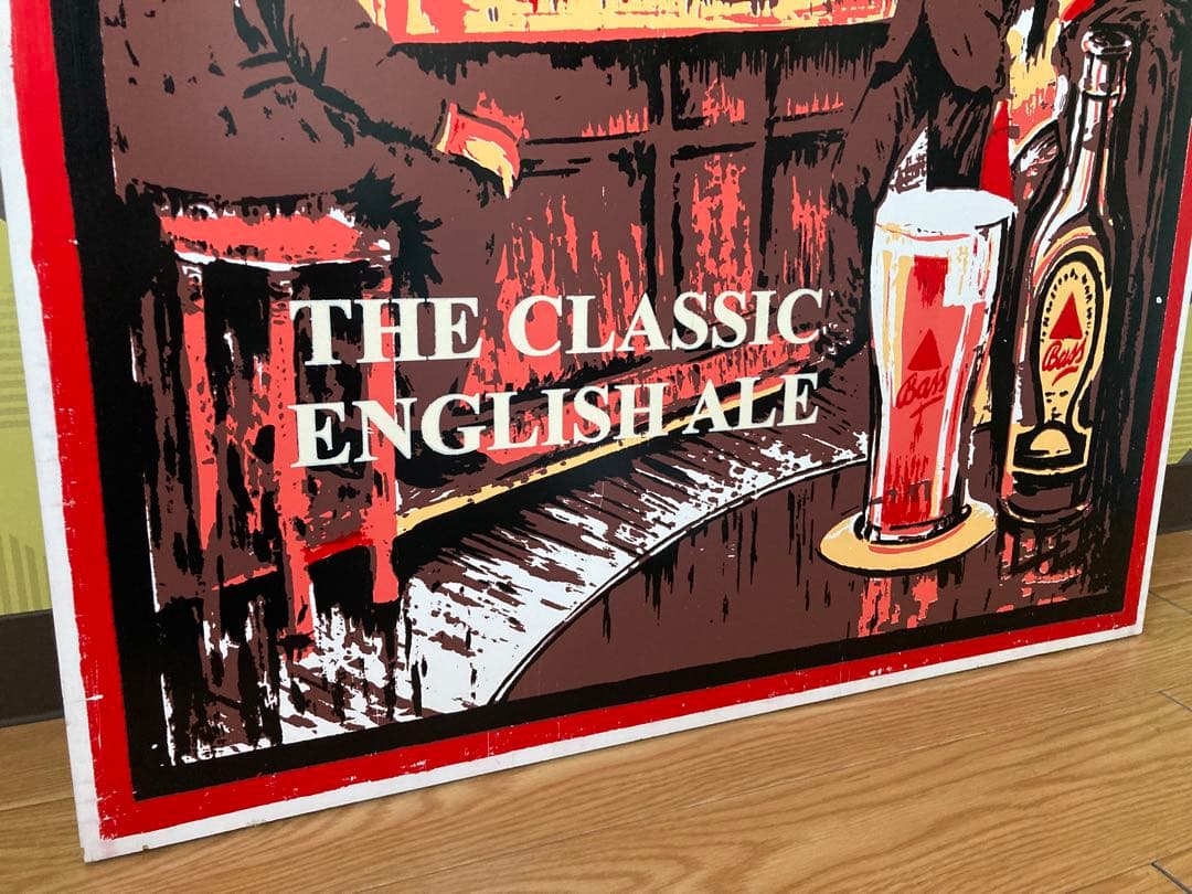 アンティーク 木製 看板 レトロ イギリス 絵画 オブジェ 雑貨 バー ガレージ