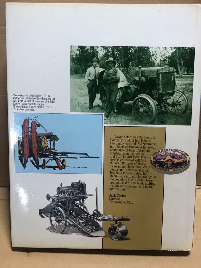 洋書 JOHN DEERE TRACTOR and EQUIPMENT vol.1