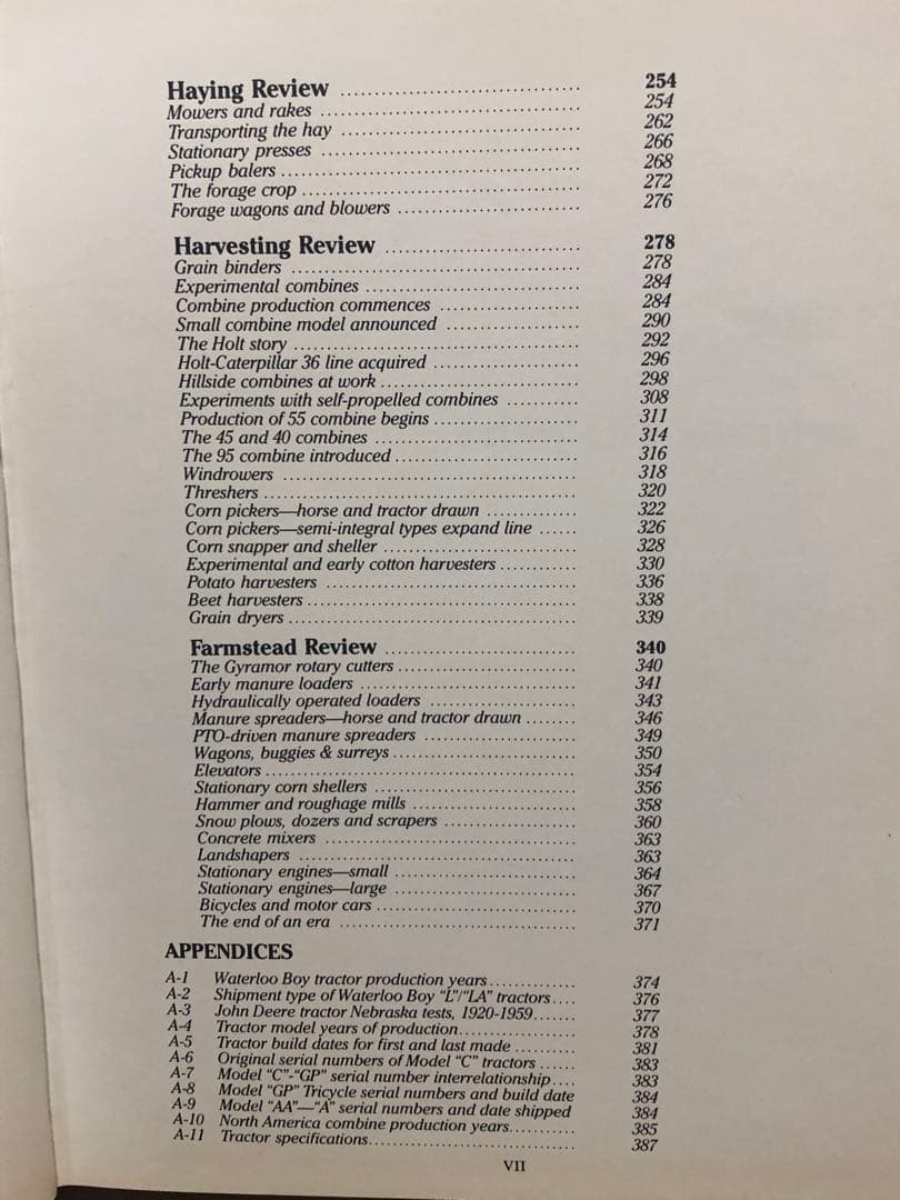 洋書 JOHN DEERE TRACTOR and EQUIPMENT vol.1