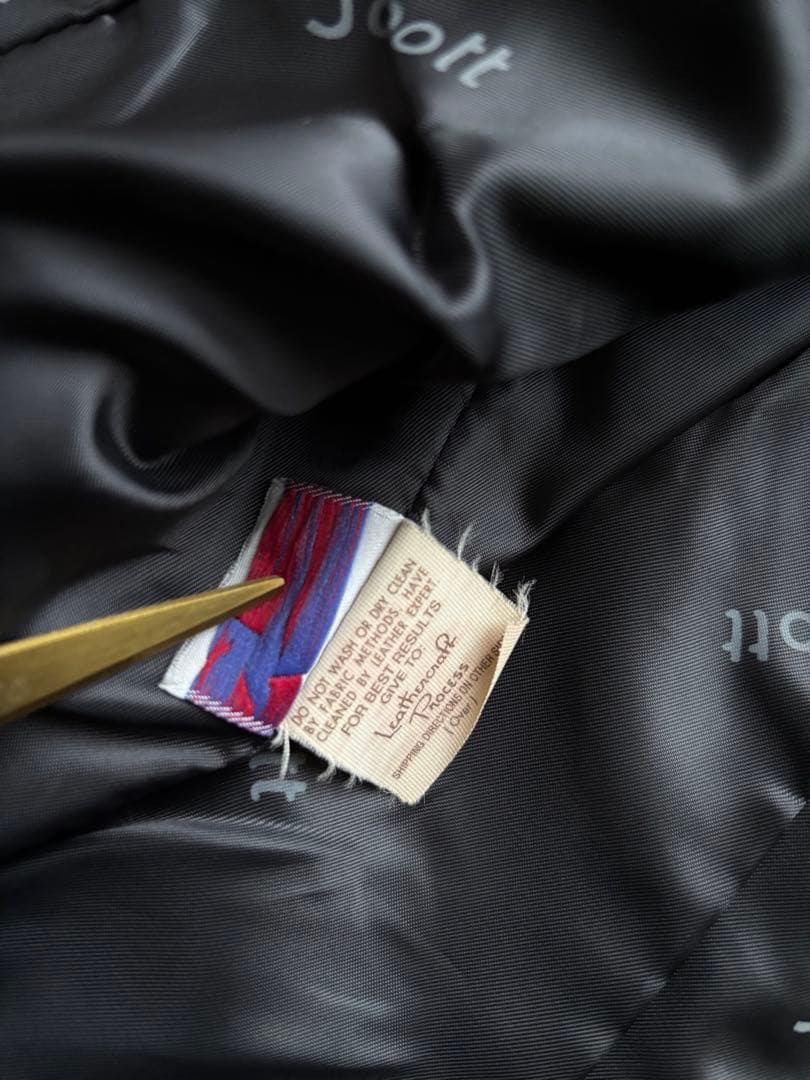 90s USA製　ショットSchott 243VW ライダース シングルベスト