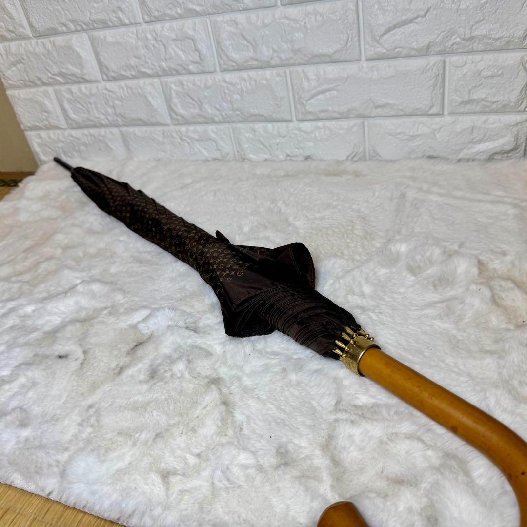 美品 ルイヴィトン LOUIS VUITTON 長傘 モノグラム 茶色