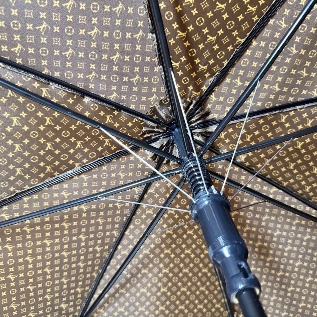 美品 ルイヴィトン LOUIS VUITTON 長傘 モノグラム 茶色
