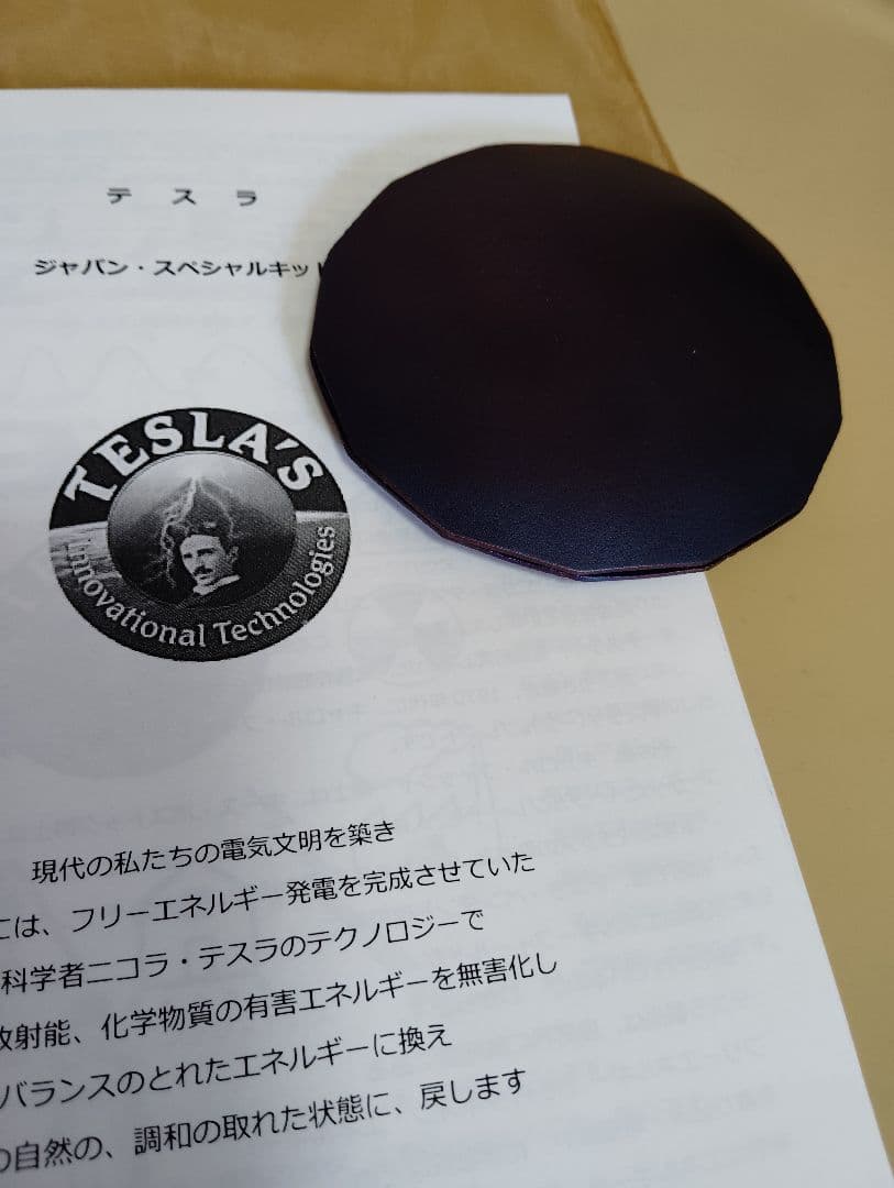 ニコラテスラ 5G チタン オイスタープレート小 電磁波 量子力学 イヤシロチ