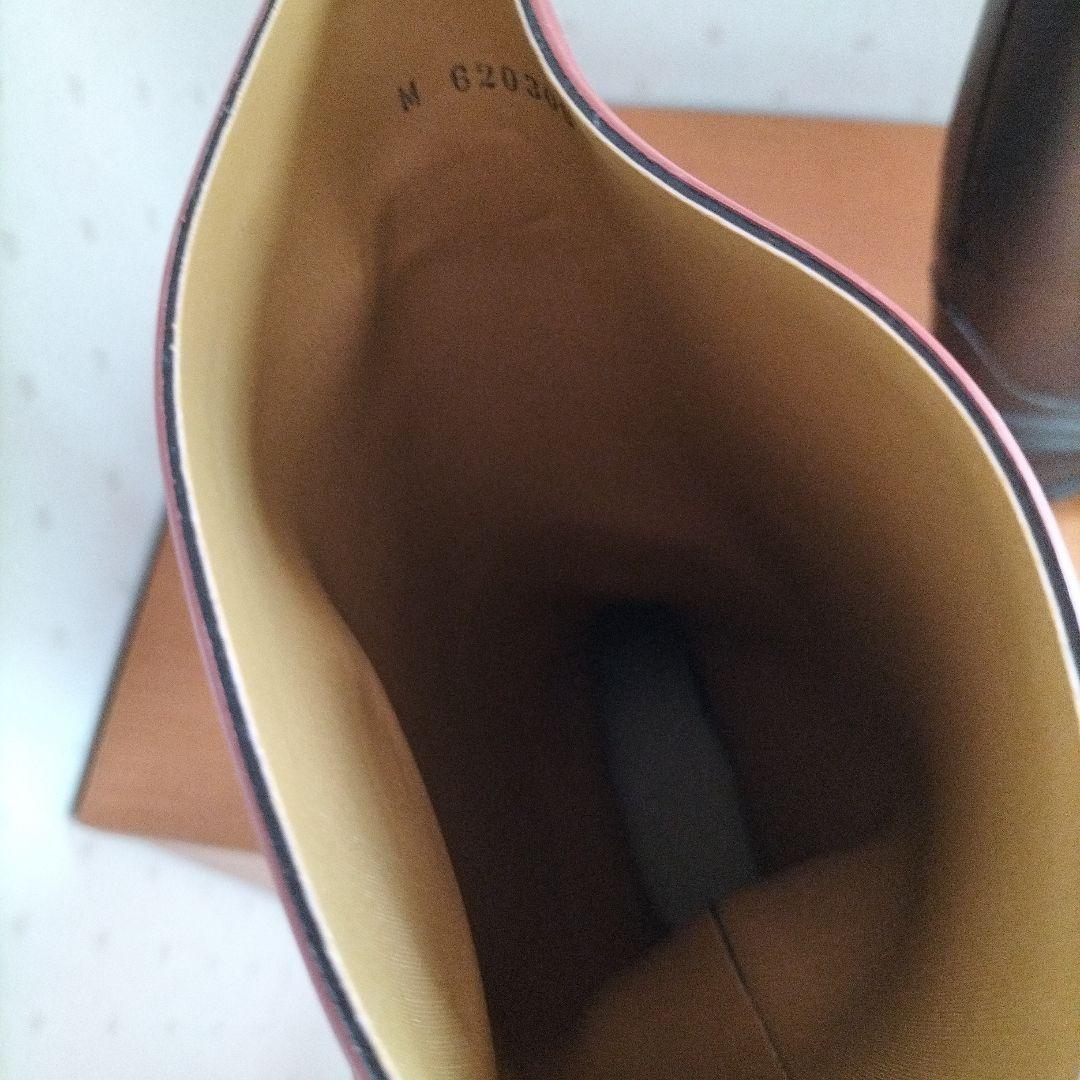 AIGLE ダークブラウン ロングレインブーツ