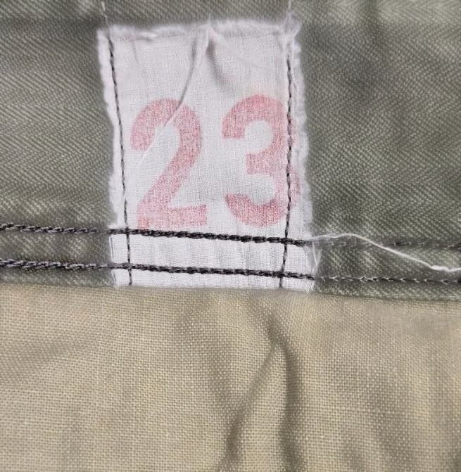 【実物】フランス軍 M47 後期 23サイズ ヘリンボーンツイル ビンテージ