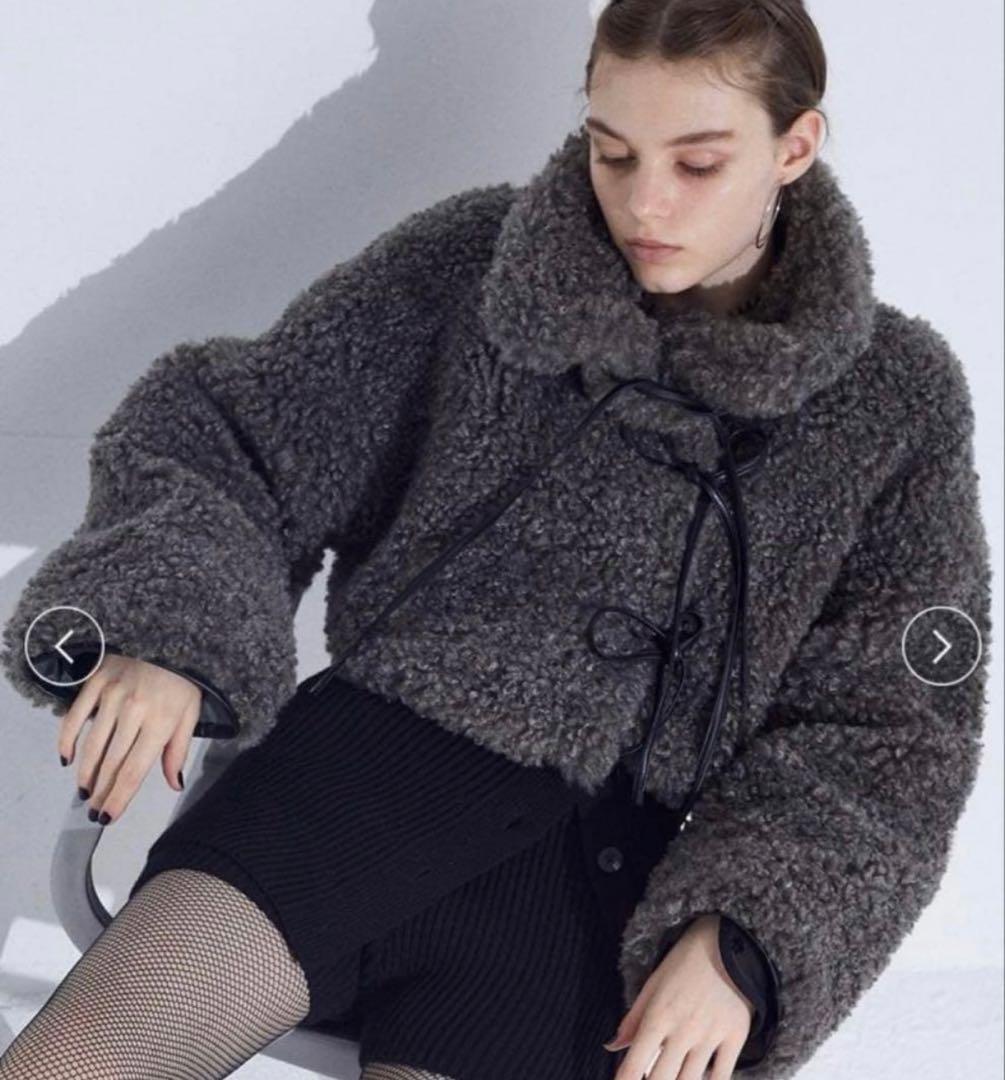 Sorin Synthetic Fur Lace-up Cardigan ソリン