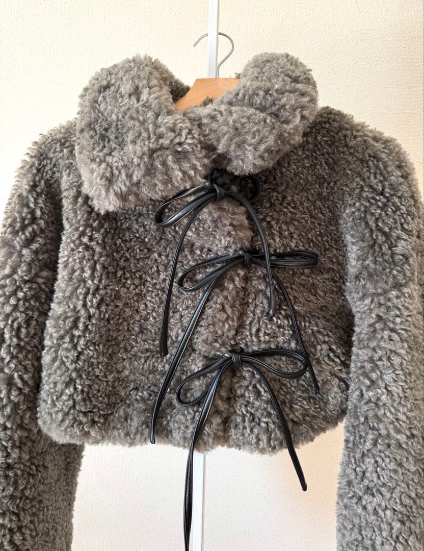 Sorin Synthetic Fur Lace-up Cardigan ソリン