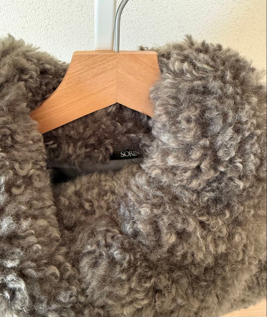 Sorin Synthetic Fur Lace-up Cardigan ソリン