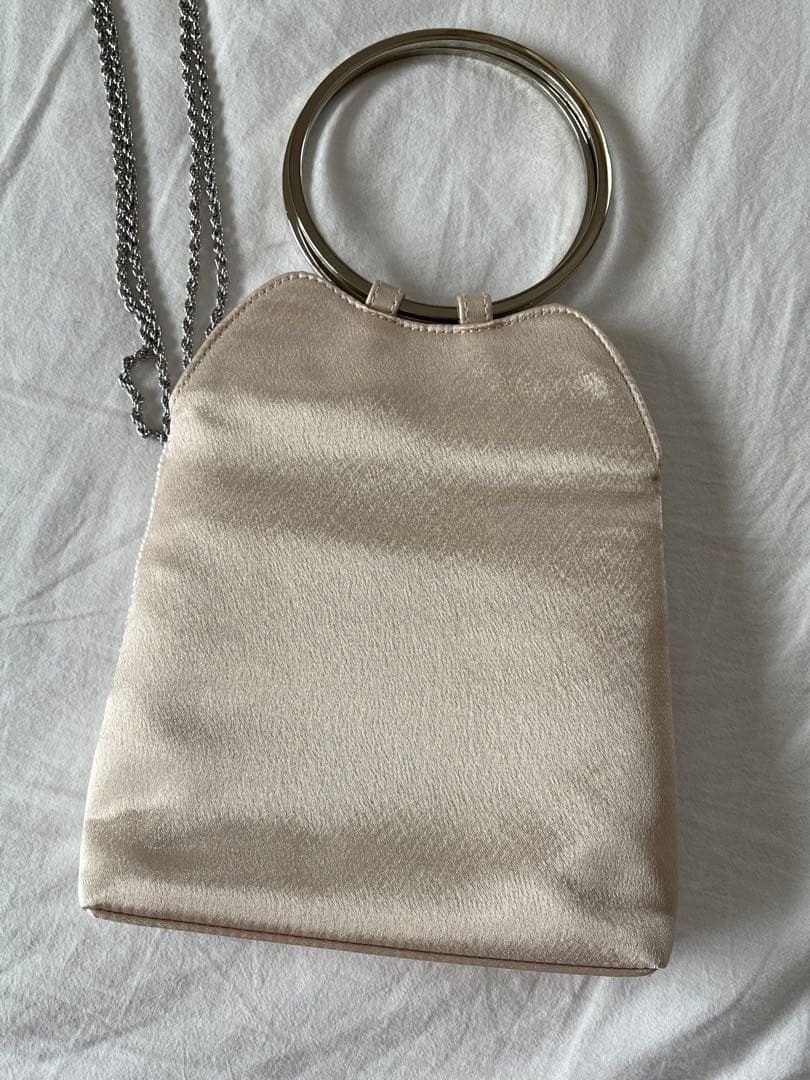 【美品】ANEMONE アネモネ ビーズ刺繍 パーティーバッグ