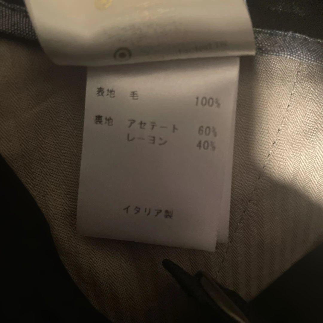 BERWICH ベルウィッチ スコッチ ウール 2プリーツ パンツ（ブラック）