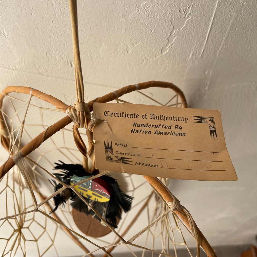 ネイティブアメリカン　ホピ族　カチナドール　サンフェイス　ドリームキャッチャー