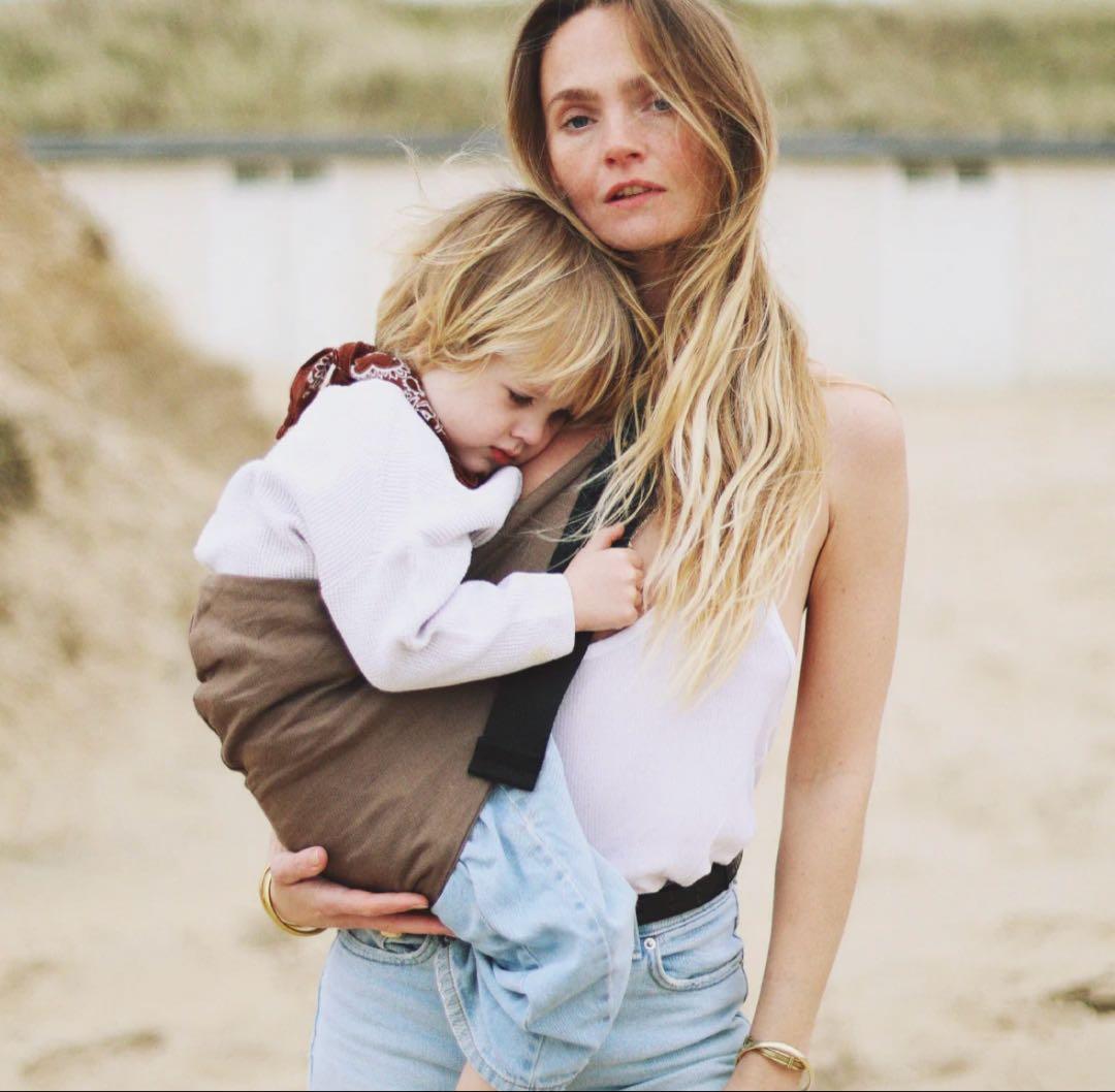 WIRDRIDE 抱っこ用スリング - Brown Linen ブラウンリネン