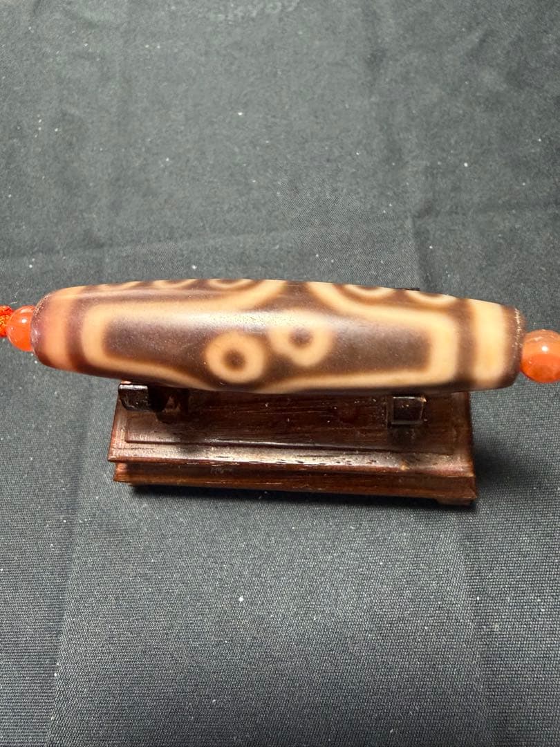 kiza、 良品天珠‼️西蔵老礦紅朱砂十五眼天珠