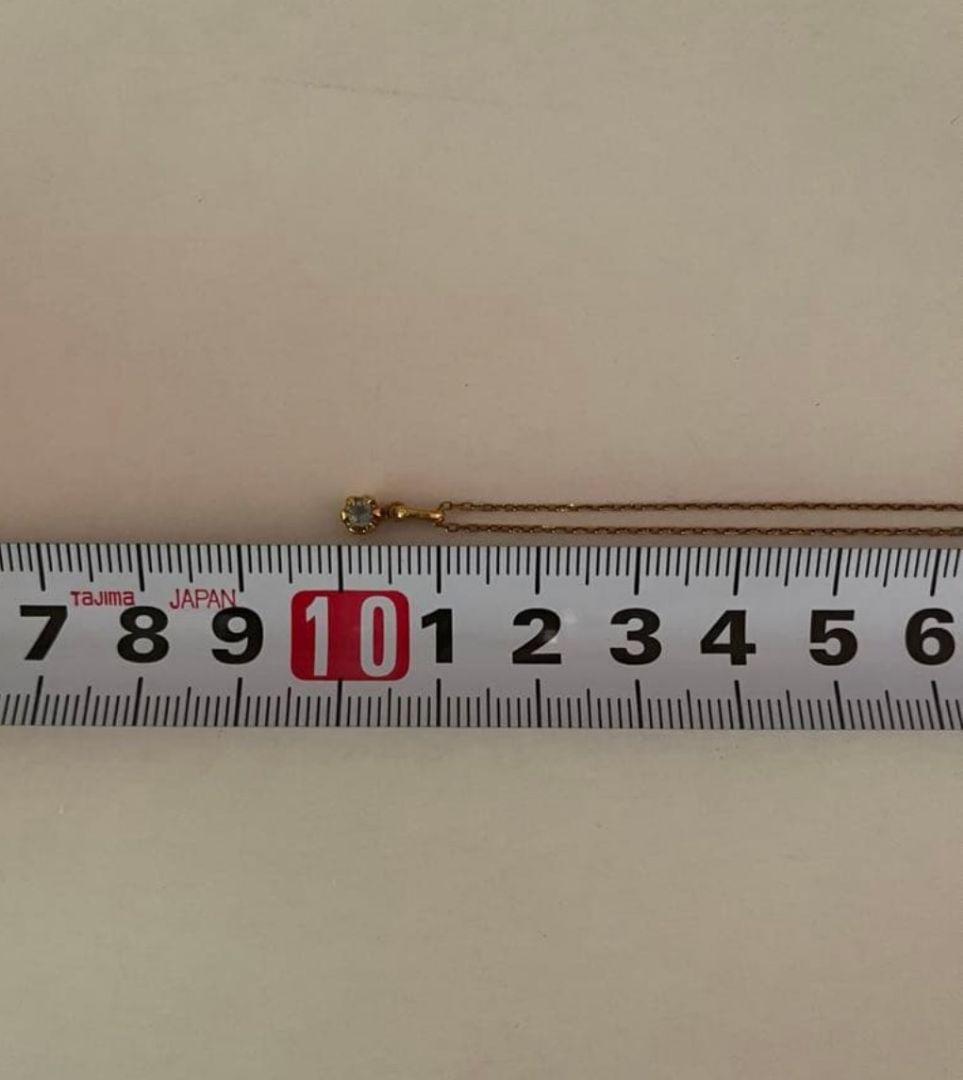 4℃　k18 トップのみ　アクアマリン　3月誕生石