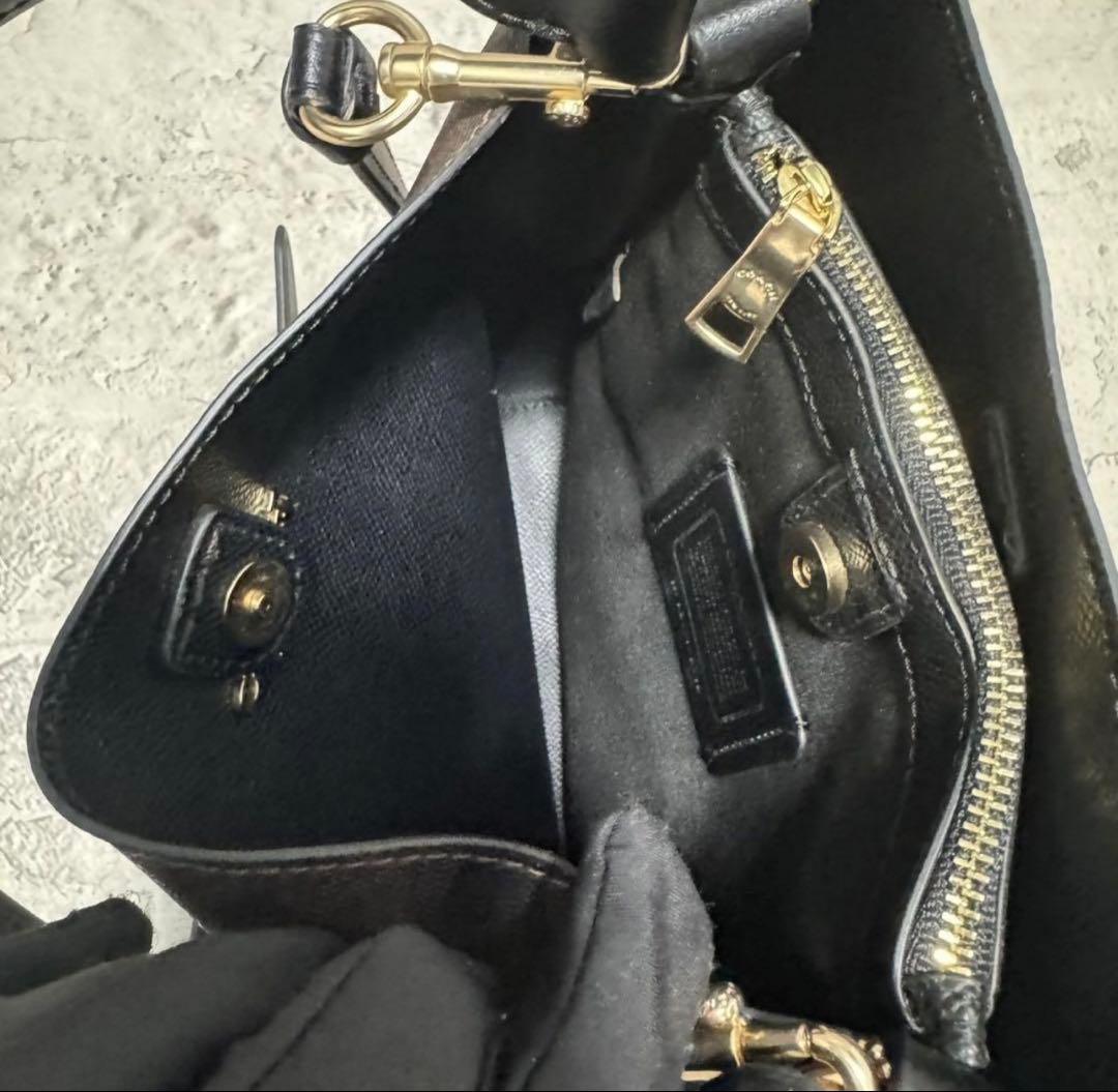 COACH ダークブラウン ハンドバッグ