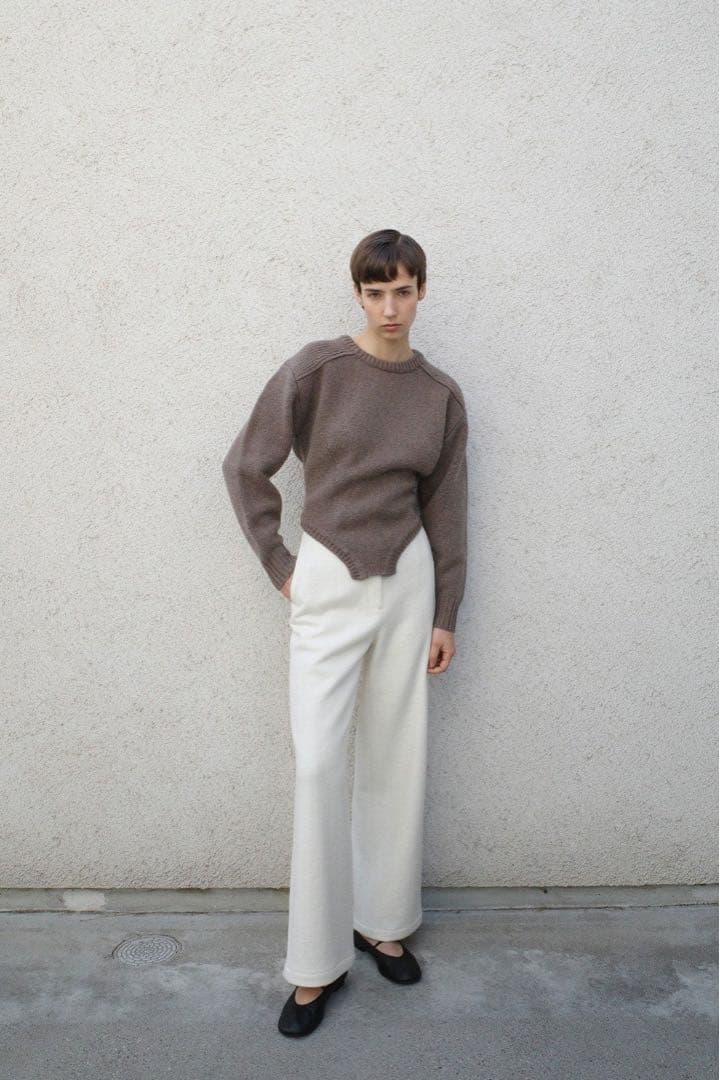 パンツ CLANE HIGH WAIST WIDE PANTS