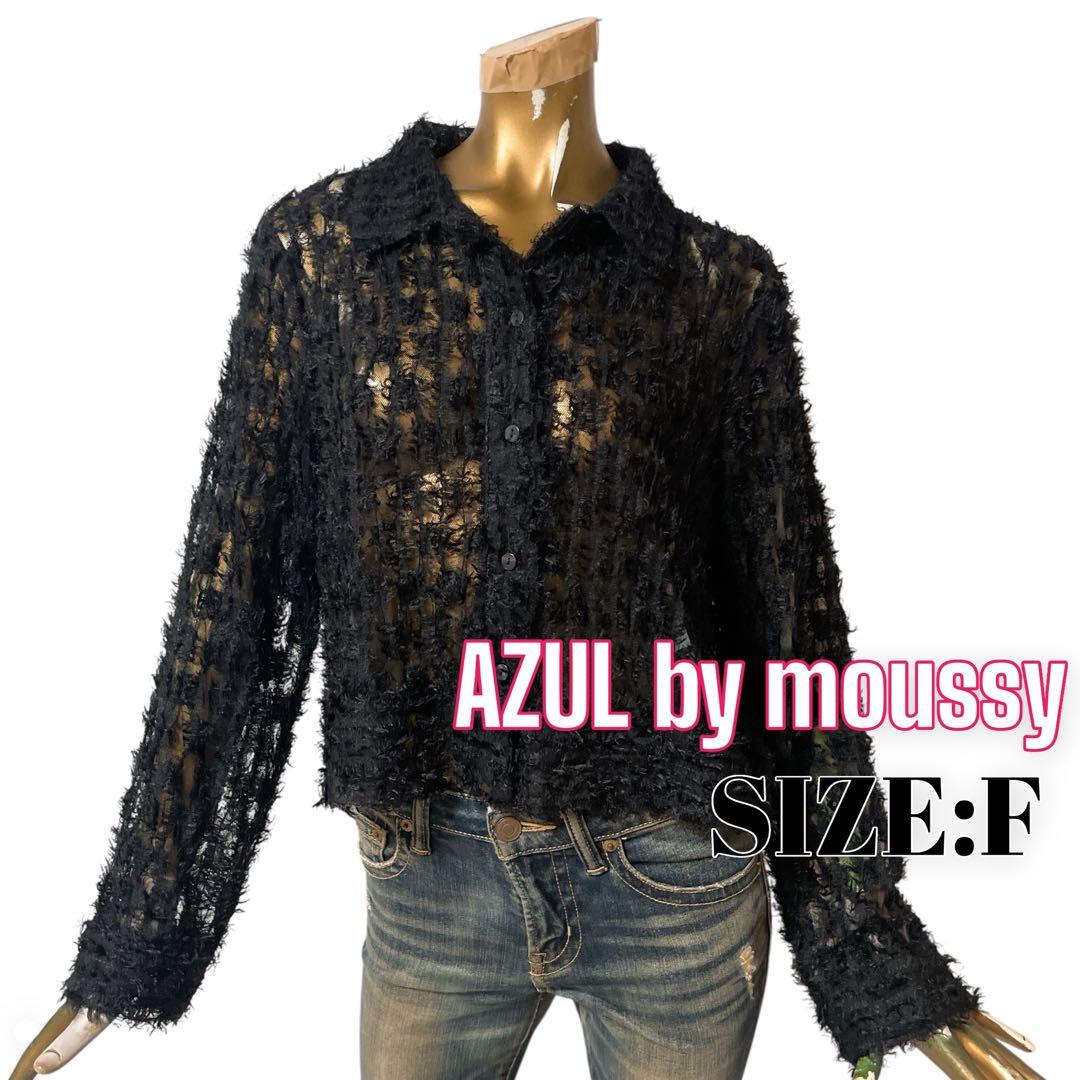 なお様❤️18点⭐️A161⭐️ AZUL ♥ シアー フリンジ クロップド フェザー