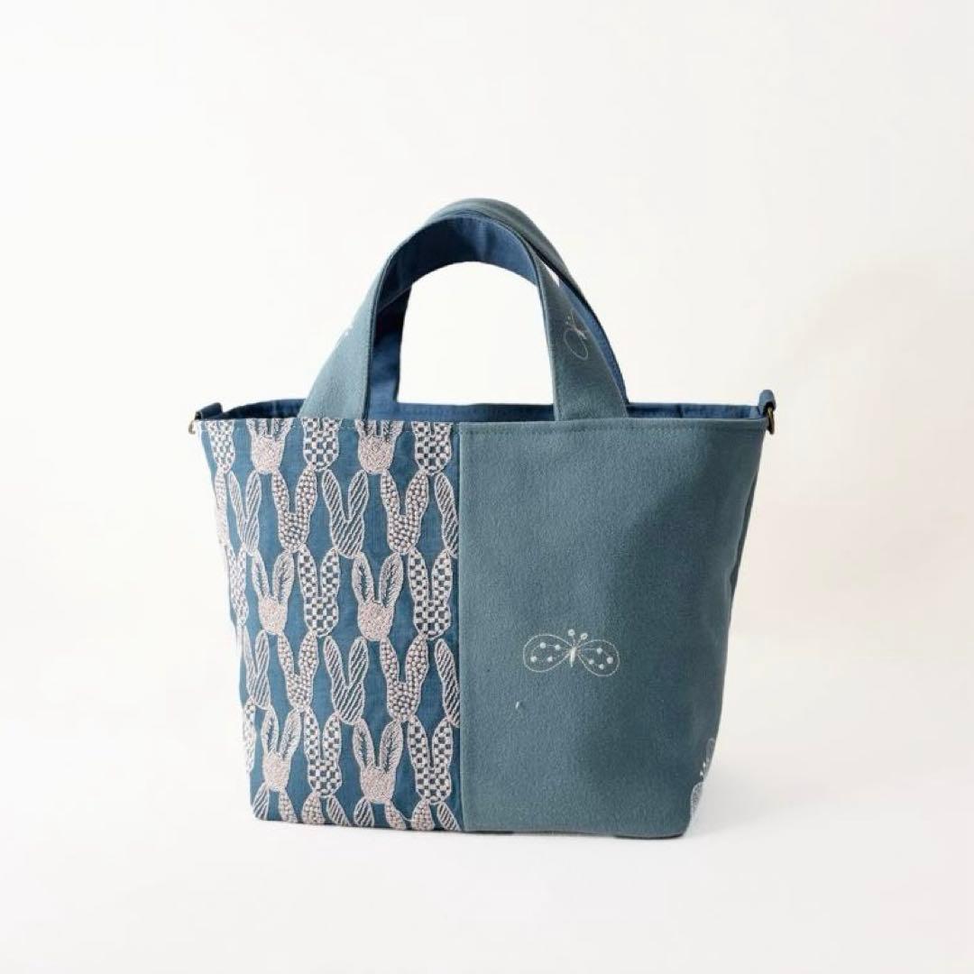 ミナペルホネン＊トートバッグ＊rosy ＋choucho＋pomppia