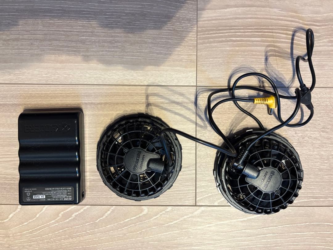 バートル　空調服Ｌサイズ　ファン、バッテリー充電器等セット。