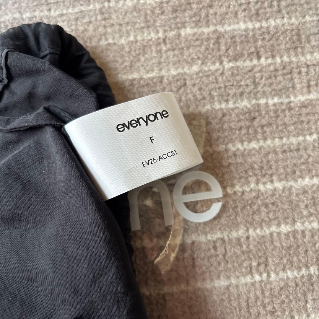 バッグ everyone nylon kinchaku pouch BLACK