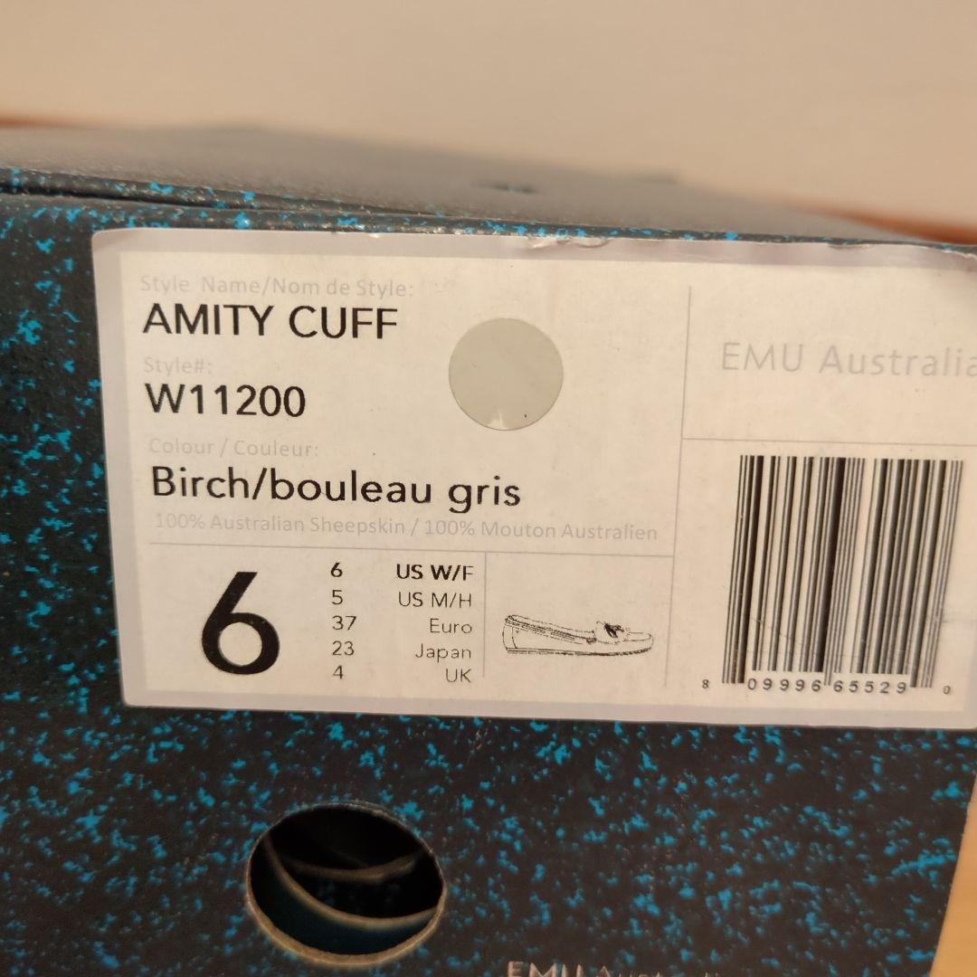 ■新品未使用■EMU Australia ライトグレーモカシン