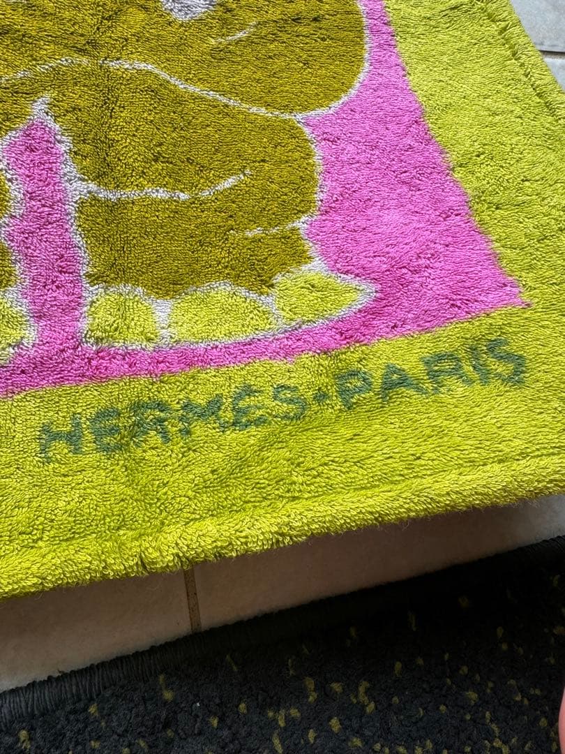 K*★様 お値下げ中　美品 エルメス ビーチタオル ラグマット カバ