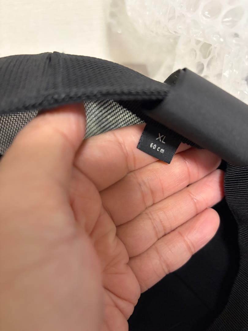 GUCCI ブラックナイロンキャップ