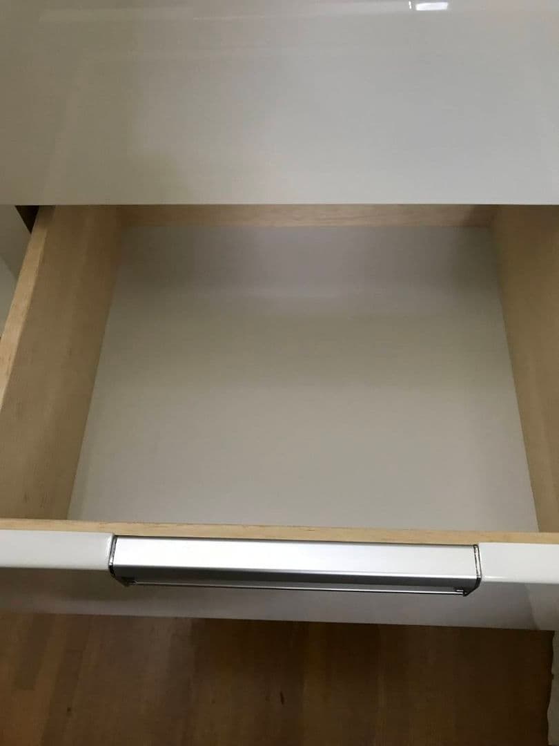 ホワイトレンジボードキッチン収納食器棚