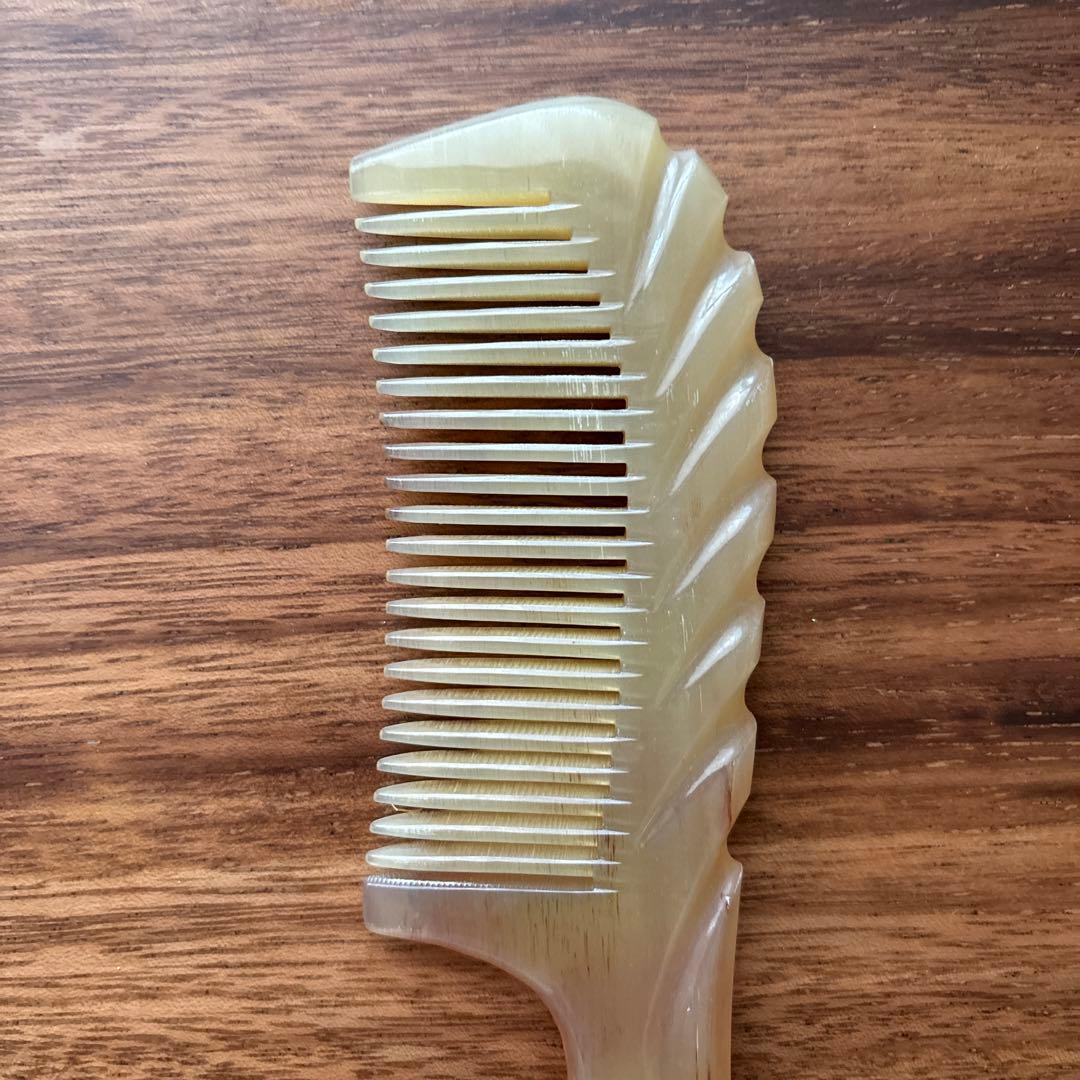 シープホーンコーム　ポケットタイプ　羊角　天然角　ハンドメイド