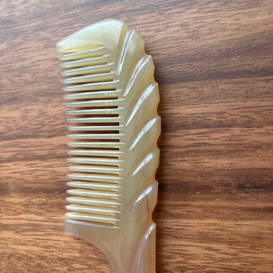 シープホーンコーム　ポケットタイプ　羊角　天然角　ハンドメイド