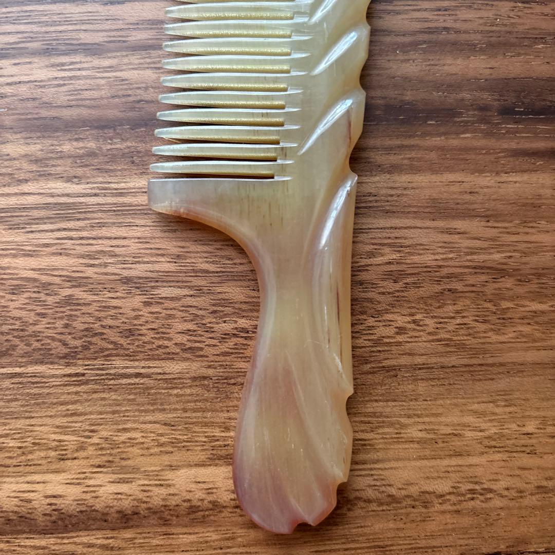 シープホーンコーム　ポケットタイプ　羊角　天然角　ハンドメイド