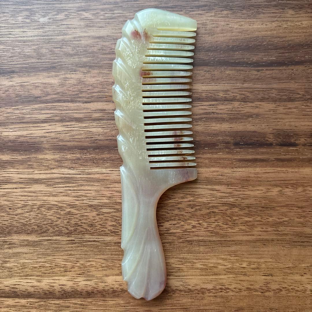 シープホーンコーム　ポケットタイプ　羊角　天然角　ハンドメイド