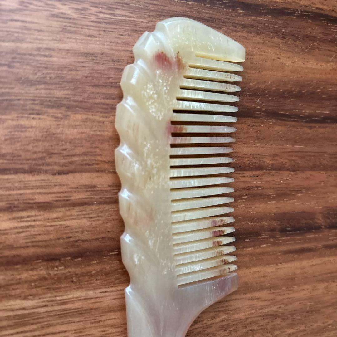 シープホーンコーム　ポケットタイプ　羊角　天然角　ハンドメイド