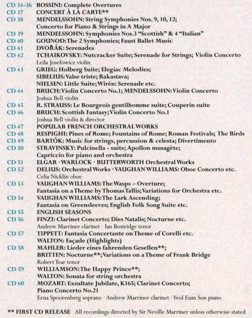 ASMF 60～アカデミー室内管弦楽団 60周年記念ボックス 60枚組【稀少盤】