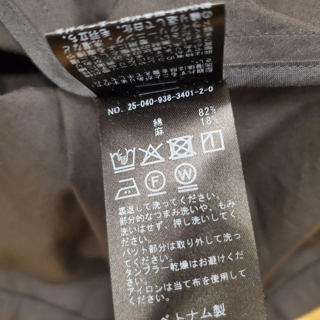 VERMEIL par iena リネンコットンタイプライターワンピース黒