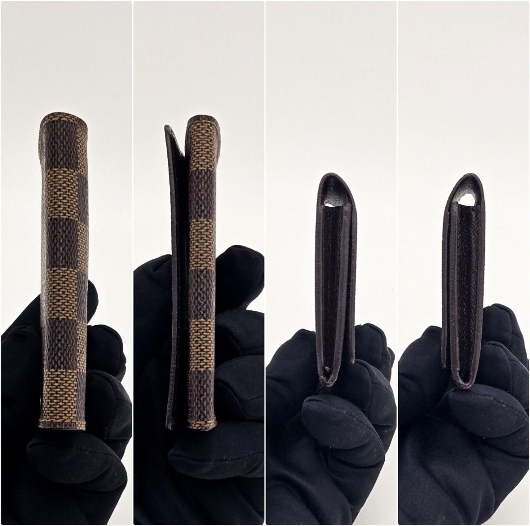 ママさん カードケース ダミエ ブラウン 名刺入れ アンヴェロップ