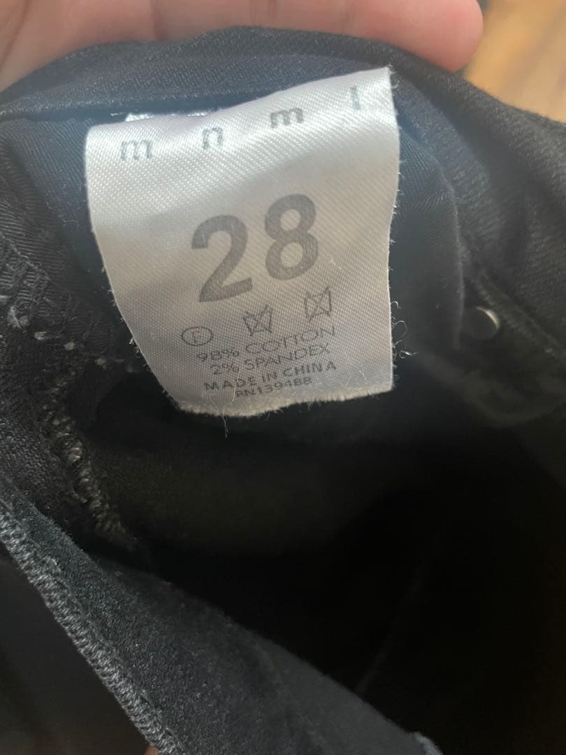 mnml フレア ストレッチデニムパンツ