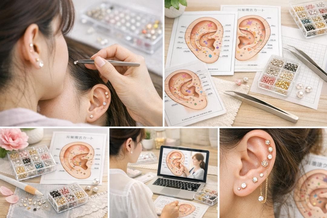 【通信講座】２資格／耳つぼダイエットインストラクター&耳つぼ認定講師／認定証２枚